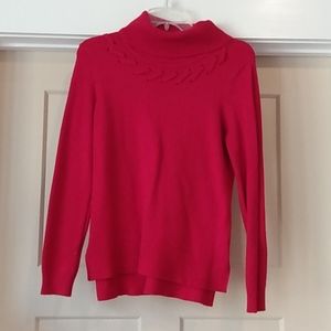 Cable & gauge SP red sweater